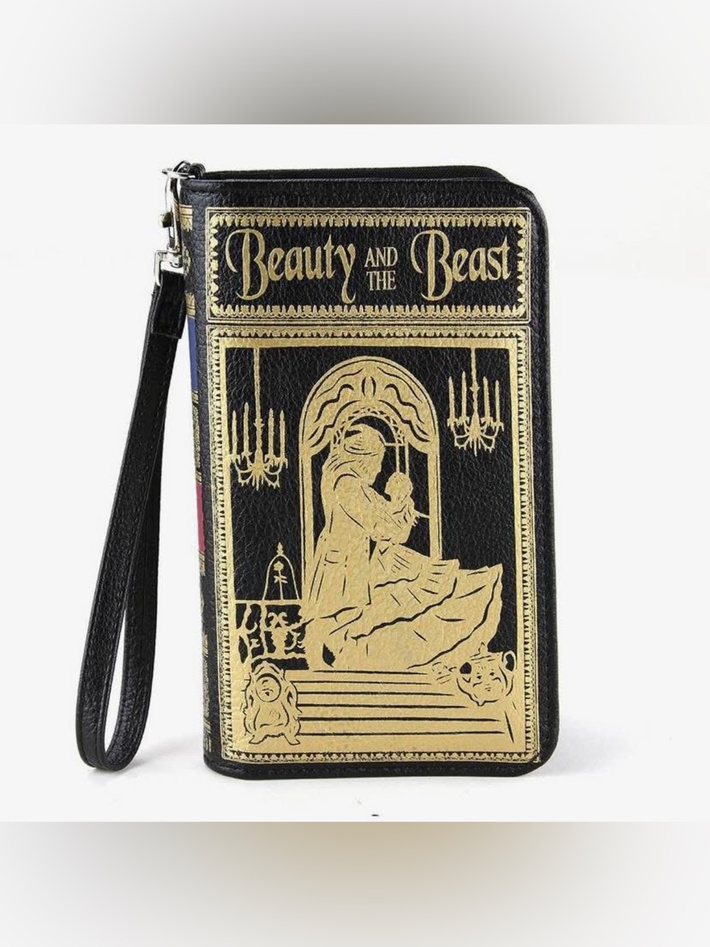 Beauty and the Beast Book Clutch Cross Body Bag in Vinyl
